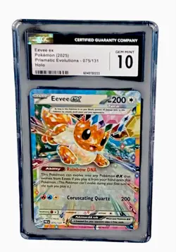 Pokemon Prismatic Evolutions Bundle: Lot Of 105 Cards, 2 Slabs, Eevee Deck Box🔥 - Image 2