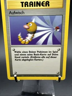 AUFWISCH 1999 GERMAN POKEMON BASE SET RARE TRAINER CARD 78/102 - Image 3