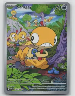 Pokemon Card Scraggy Illustration Rare SV: White Flare 138/086 NM - Image 1