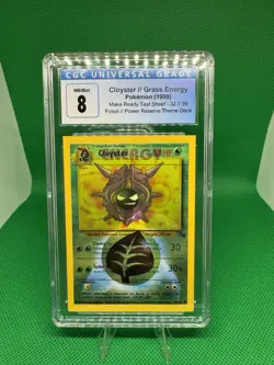 Pokemon 1999 Make Ready Test Print - Cloyster Grass Energy ERROR CARD 1/1 - RARE - Image 1