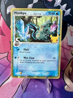 Pokemon Card Mimikyu SWSH136 Delta Species 25th Celebrations Black Star Promo NM - Image 1