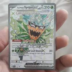 Teal Mask Ogerpon ex 166 - Scarlet & Violet Promo Card Holo Pokemon Card NM - Image 1