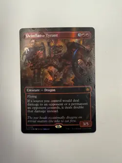 Twinflame Tyrant (Borderless Mana Foil) - Foundations - Image 1