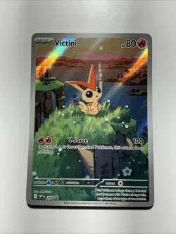 Victini 208 Sv: Scarlet & Violet Promo Cards Holo Pokemon TCG Card Black White - Image 1