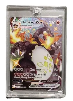 Pokemon TCG Charizard VMAX Shining Fates Holo Card SV107/SV122 - Image 1