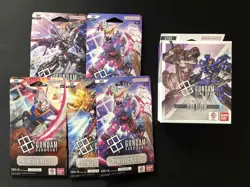GUNDAM CARD GAME Starter Deck Iron Bloom English New + 5 Newtype Rising Boostere - Image 1