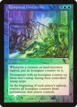 Invasion MTG FOIL Temporal Distortion Magic - Image 1