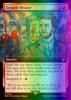 MTG Magic the Gathering Ecstatic Beauty (383/1208) Doctor Who LP FOIL - Image 1