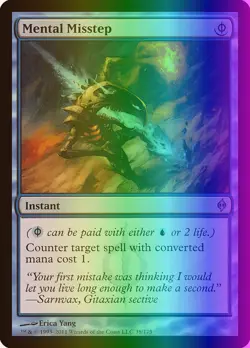 MTG Magic the Gathering Mental Misstep (38/181) New Phyrexia LP FOIL - Image 1