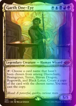 MTG Magic the Gathering Garth One-Eye (365/765) Modern Horizons 2 LP FOIL - Image 1