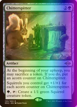 MTG Magic the Gathering Chitterspitter (153/765) Modern Horizons 2 LP FOIL - Image 1