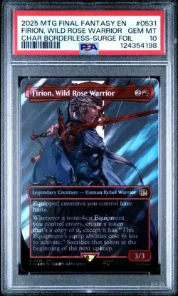 PSA 10 GEM MT Firion Wild Rose Warrior Surge Foil 538 | MTG UB Final Fantasy - Image 1