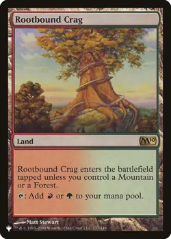 MTG Magic the Gathering Rootbound Crag (M10-227/2869) The List LP - Image 1