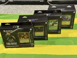 FINAL FANTASY Sealed Commander Deck Display (Set of All 4 Decks) Magic MTG - Image 1