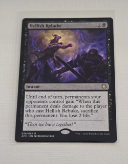Hellish Rebuke Commander: Adventures in the Forgotten Realms Regular - Image 1