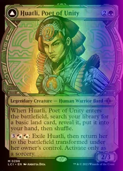 MTG Huatli, Poet of Unity (296/535) The Lost Caverns of Ixalan LP FOIL - Image 1