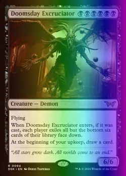 MTG Doomsday Excruciator (94/499) Duskmourn House of Horror NM FOIL - Image 1