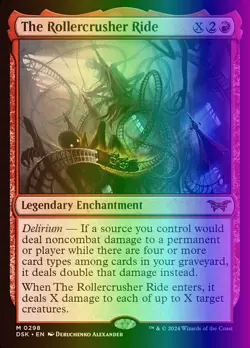 MTG The Rollercrusher Ride (298/499) Duskmourn House of Horror LP FOIL - Image 1