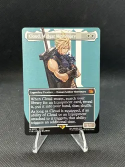 Cloud, Midgar Mercenary (Borderless) Final Fantasy *NEAR MINT NON-FOIL* - Image 1