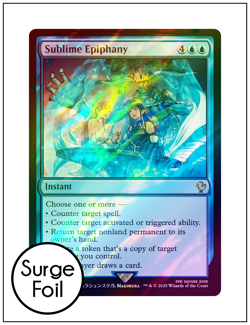 1x Sublime Epiphany, Surge Foil, Final Fantasy, Magic MTG NM - Image 1