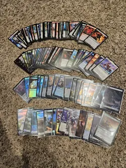 Magic The Gathering: Final Fantasy Bulk Lot Bordless, Holo Foil, Rares, Lands - Image 1