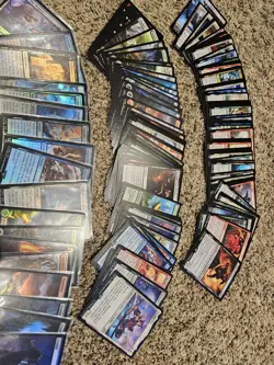 Magic The Gathering: Final Fantasy Bulk Lot Bordless, Holo Foil, Rares, Lands - Image 3