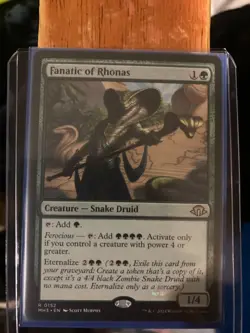 Magic The Gathering Fanatic of Rhonas 0152 + Fanatic of Rhonas Token 0015 - Image 1