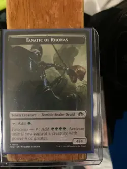 Magic The Gathering Fanatic of Rhonas 0152 + Fanatic of Rhonas Token 0015 - Image 2