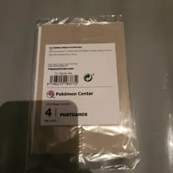 Pokemon Center 2025 Mega Evolution Promo Postcard Set of 4 UK Exclusive - Sealed - Image 2