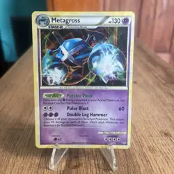 Pokemon TCG 2010 HS Unleashed Metagross - 4/95 Holo Rare NEAR MINT - Image 1