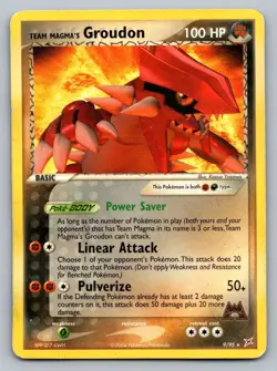 Pokemon TCG EX Team Magma vs Team Aqua Team Magma's Groudon #9 Deck Exclusives - Image 1