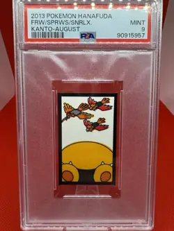2013 Snorlax Fearow Spearows Pokemon Hanafuda Kano-August MINT 9 PSA TCG Vintage - Image 1