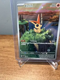 2025 Pokemon VICTINI 208 Black Star Promo Black Bolt White Flare - Image 4