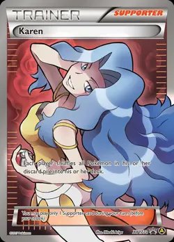 Pokemon Karen (XY177a/209) Alternate Art LP HOLO - Image 1