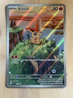Victini SVP 208 Illustration Rare Black Star Promo Black & White Pokemon TCG - Image 1