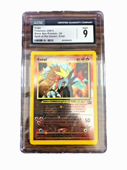 Entei Black Star Promo #34 - CGC MINT 9 - 2001 Spell of the Unown - Pokemon TCG - Image 1