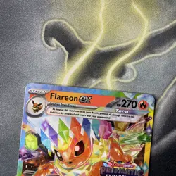 FLAREON EX 014/131 Pokemon Prismatic Evolutions Stamp Promo Surprise Box - Image 2