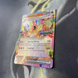 FLAREON EX 014/131 Pokemon Prismatic Evolutions Stamp Promo Surprise Box - Image 4