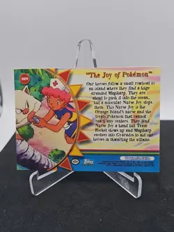 Pokemon Topps 2000 Vintage HOLO FOIL Orange Islands OR9 The Joy Of Pokemon - Image 2