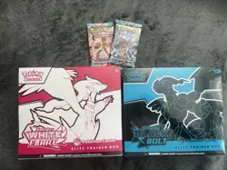 Pokemon Center Black Bolt & White Flare ETB New Sealed, Plus 2 Free Packs - Image 1