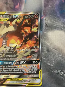 2019 Pokemon Sun & Moon Reshiram & Charizard GX #SM201 Promo Holo NM- - Image 4