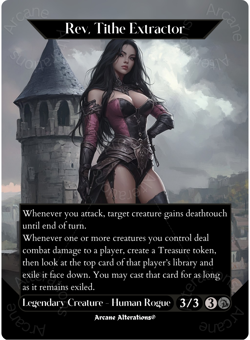Rev, Tithe Extractor - Full Art Altered Art Custom Proxy Cards - Image 1