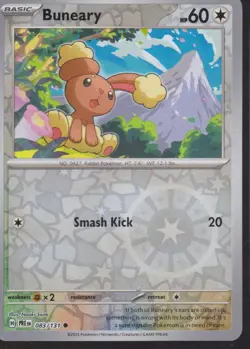 Buneary Reverse Holo SV: Prismatic Evolutions 083/131 Pokemon Trading Card TCG - Image 1