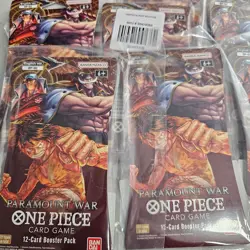 Paramount War One Piece Card Game - Booster Pack English OP-02 Lot of 10 - Image 2