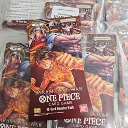 Paramount War One Piece Card Game - Booster Pack English OP-02 Lot of 10 - Image 3
