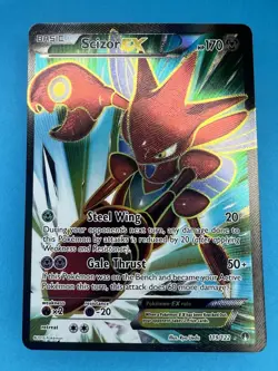 Scizor EX 119/122 Breakpoint Full Art Ultra Rare Holo Pokemon Card - NM - Image 1