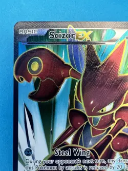 Scizor EX 119/122 Breakpoint Full Art Ultra Rare Holo Pokemon Card - NM - Image 3