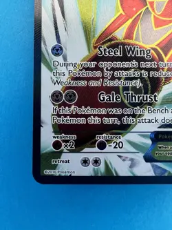 Scizor EX 119/122 Breakpoint Full Art Ultra Rare Holo Pokemon Card - NM - Image 4