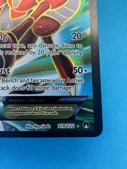Scizor EX 119/122 Breakpoint Full Art Ultra Rare Holo Pokemon Card - NM - Image 5
