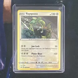 Rayquaza Pokemon TCG Sword And Shield Black Star Promo Holo Card #SWSH029 - Image 1